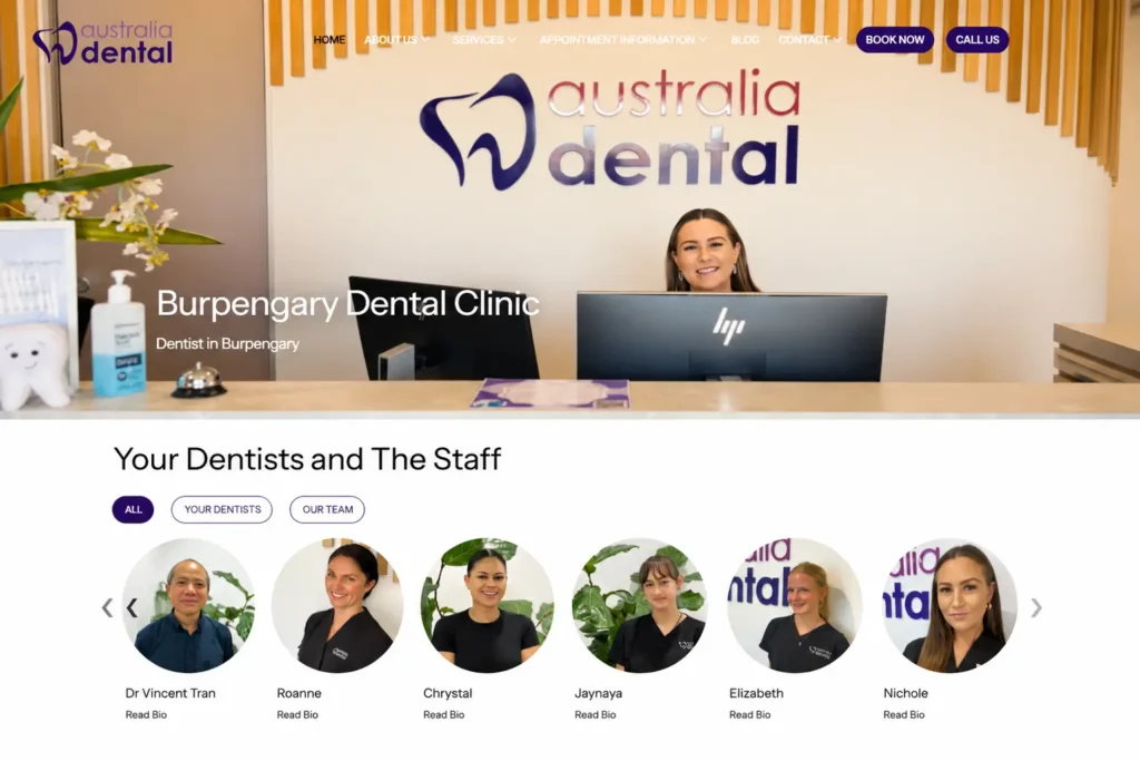 burpengarydentist website devloped by innovative agency