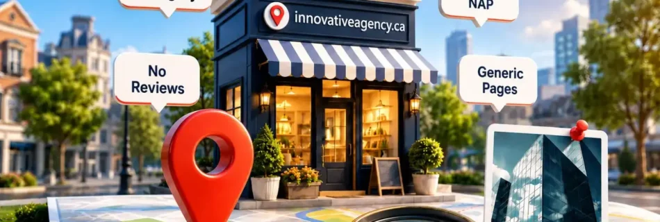 Local SEO mistakes affecting small business rankings