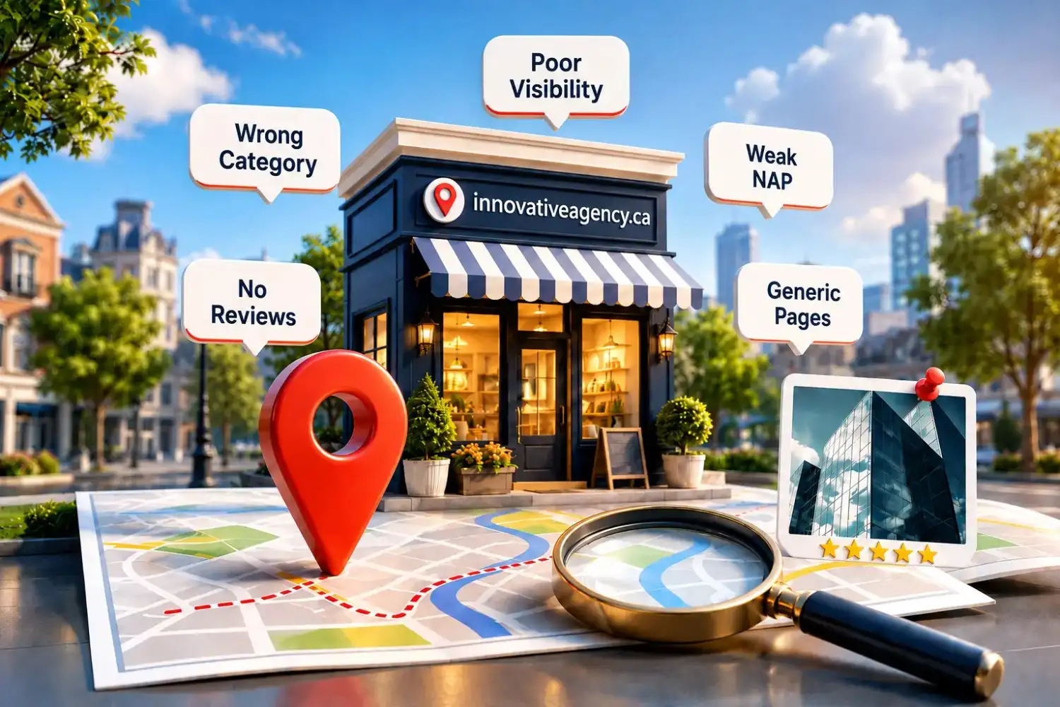 Local SEO mistakes affecting small business rankings
