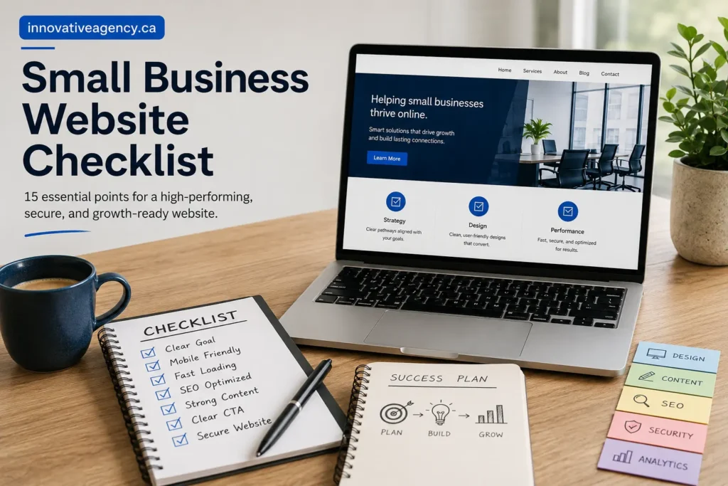 `15-point small business website checklist for a secure and SEO-friendly website`