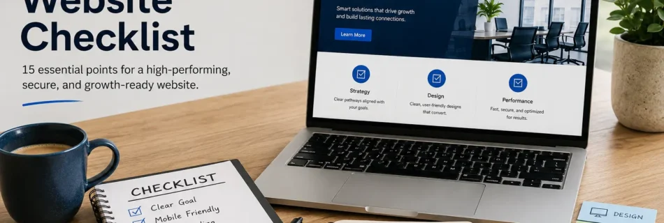 `15-point small business website checklist for a secure and SEO-friendly website`