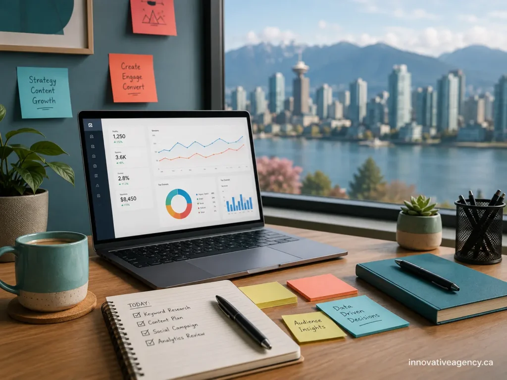Digital marketing analytics dashboard